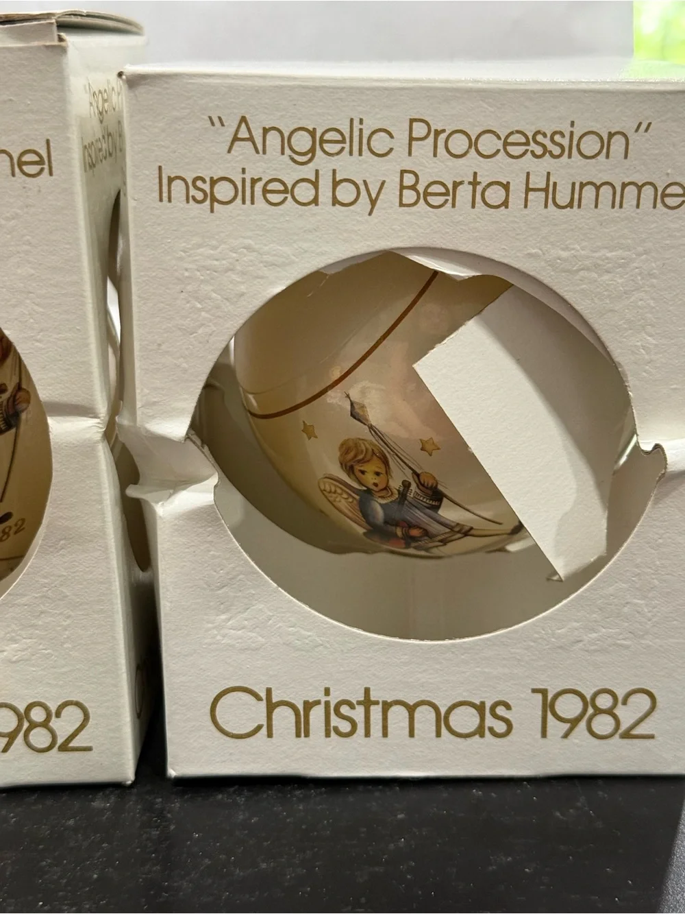 Schmid Berta Hummel Christmas ornament bulb ball 1982 Angelic Procession